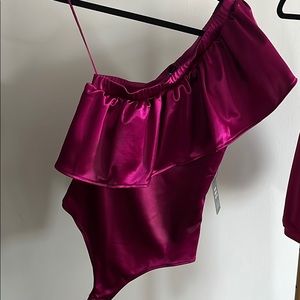 Express one shoulder bodysuit